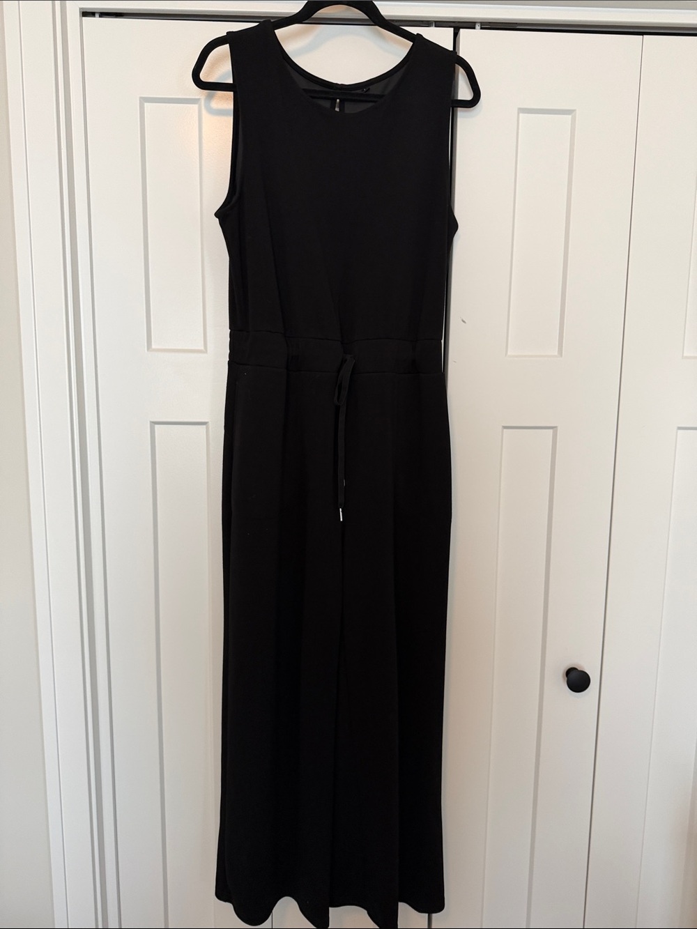 Amazon Black Sleeveless Wide-Leg Jumpsuit